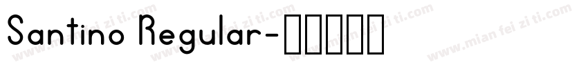 Santino Regular字体转换